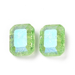 Стеклянные кабошоны со стразами в стиле лунного света RGLA-J018-B-214IO