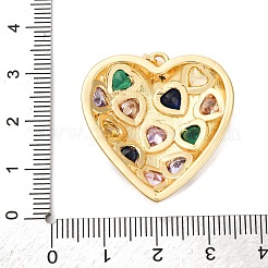 Латунные микро проложить кубического циркония подвески&nbsp;KK-U076-16G-02