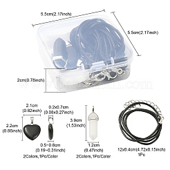 Набор для изготовления ожерелья с подвеской из камня своими руками&nbsp;DIY-YW0007-14