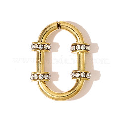 Кольца-связки из нержавеющей стали 304 со стразами&nbsp;STAS-OY007-88G