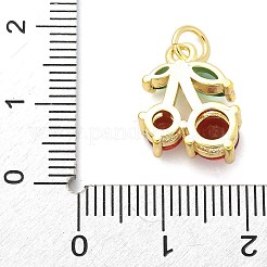 Латунные микро проложить кубического циркония подвески&nbsp;KK-S511-03B-G