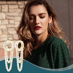 1 пара 925 серег-колец из стерлингового серебра&nbsp;EJEW-UN0002-85G