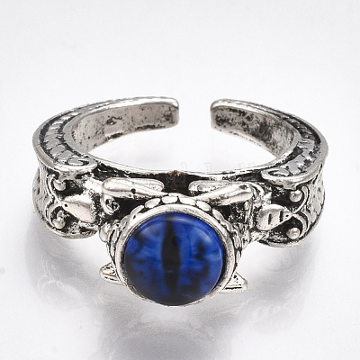 Сплав манжеты кольца пальцев RJEW-T006-35A-1