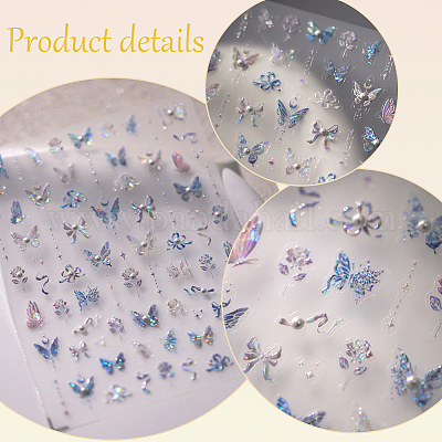 Наклейки для ногтей с рисунком банта для домашних животных&nbsp;MRMJ-WH20017-014-1