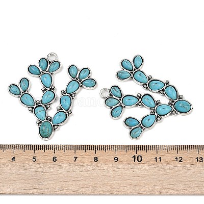 Синтетические бирюзовые подвески FIND-C068-20AS-1