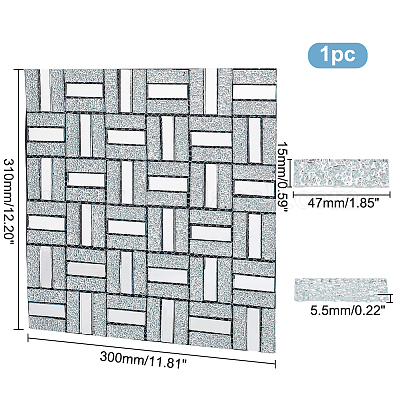 Клейкие стеклянные кабошоны AJEW-WH0324-70-1
