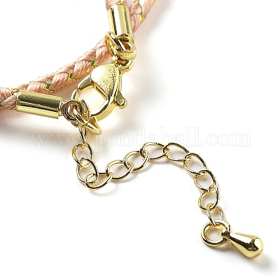 Изготовление плетеных ожерелий из полиэфирного шнура MAK-L043-03G-08-1