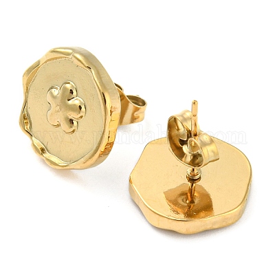 Серьги-гвоздики из нержавеющей стали 304 EJEW-I290-11G-1