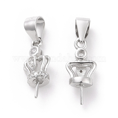 925 серебряная подставка для чашек с родиевым покрытием STER-D035-43P-1