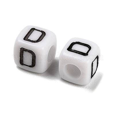 Непрозрачные акриловые бусины OACR-S076-01D-1