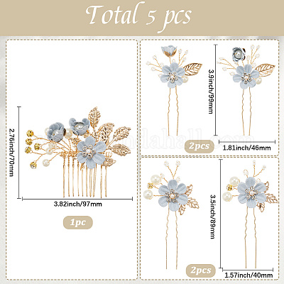 Набор заколок для волос из пластика OHAR-WH20020-04C-1