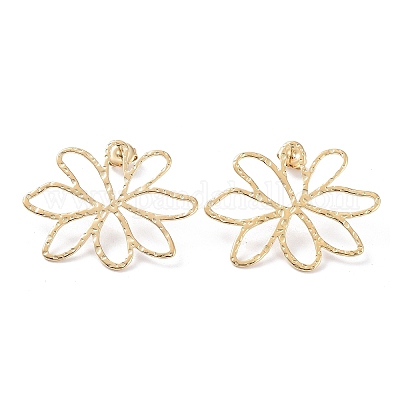 Серьги-гвоздики из нержавеющей стали 304 EJEW-H115-03G-1