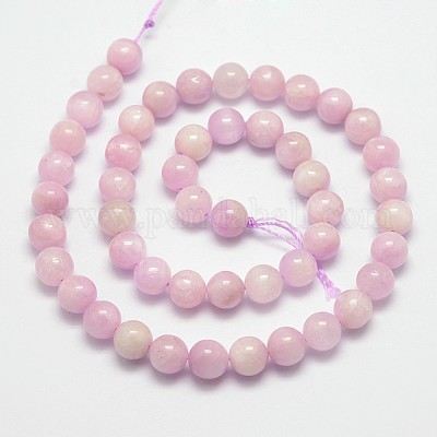 Природные кунцит бисер нитей&nbsp;G-D856-03-8mm-1