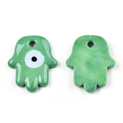 Непрозрачные подвески лэмпворк ручной работы LAMP-T011-15-B03-1