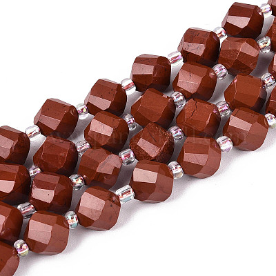 Натуральные красные яшмы бусы пряди G-T144-24A-04-1