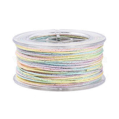 27 м сегментно окрашенные круглые полиэфирные витые шнуры&nbsp;OCOR-N009-02A-14-1