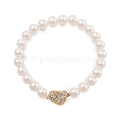 Латунные застежки из прозрачного кубического циркония с микропаве KK-C075-14G-1