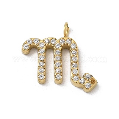 Ионное покрытие (ip) 304 нержавеющая сталь микропаве кубический цирконий подвески STAS-Z107-09G-07-1