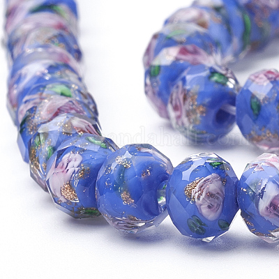 Ручной золотой песок бусины бисер нитей LAMP-R141-10mm-05-1