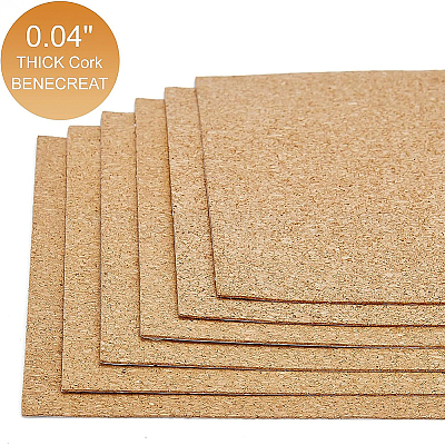 7 лист пробковых этикеток AJEW-BC0001-62-1