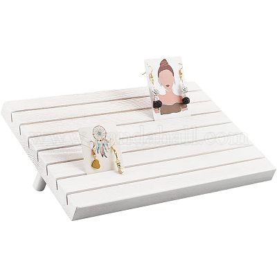 Деревянные подставки для рассадочных карточек с 7 слотом ODIS-WH0029-52D-1