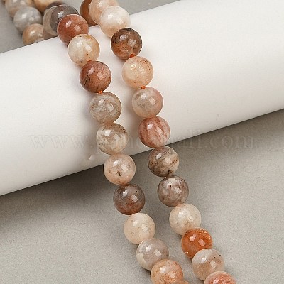 Природного кварца нитей бисера&nbsp;G-P488-04B-1