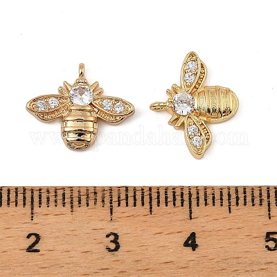 Латунные микро проложить кубического циркония подвески KK-K374-18G-1