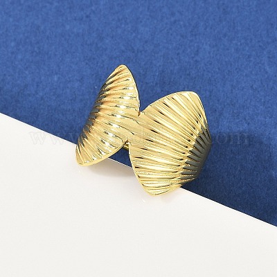 Латунные манжеты для женщин RJEW-H256-19-G-1