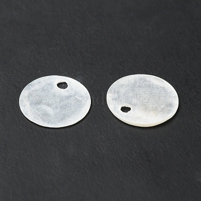 Подвески из натуральной оболочки Capiz BSHE-G029-15-1