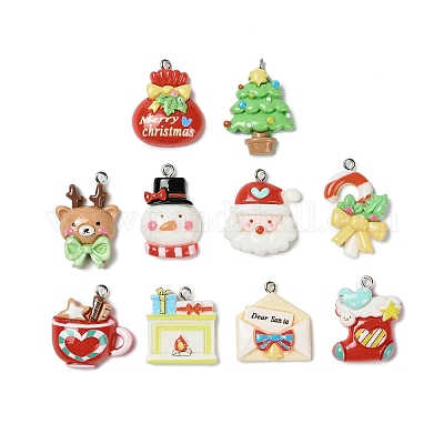 Рождественские подвески из смолы RESI-I343-01-1