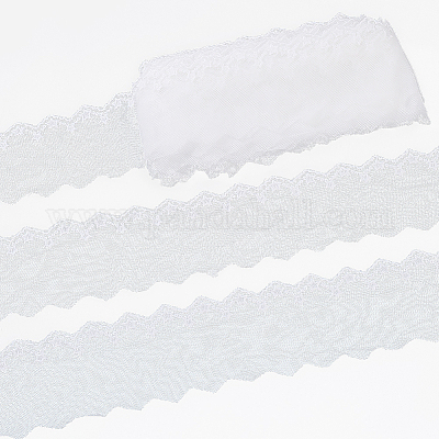 15 ярд молочного волокна с вышивкой и цветочным кружевом OCOR-ME0001-19-1