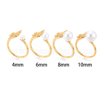 Бабочка латунная микропаве кубический цирконий чашка колышек закрепка кольца KK-N274-11G-1