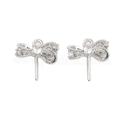 Латунные микропейв прозрачные кубические циркониевые подвески залог KK-Z059-10P-1