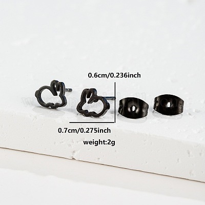 201 серьги-гвоздики из нержавеющей стали&nbsp;FS-WGB18B1-12-1