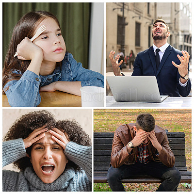 8 шт. 8 стильных вращающихся манжетных кольца из латуни с бусинами RJEW-SW0001-01-1