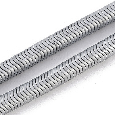 Гальванические нити из синтетических немагнитных гематитовых бусин G-H020-M01-26-1