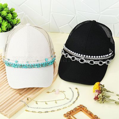 9 шт. цепь для бейсболки из алюминия HJEW-SW00143-1