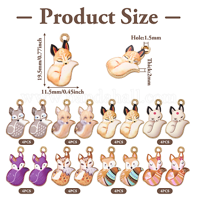 32шт 8 цвета подвески из окрашенного сплава FIND-TA0002-64-1