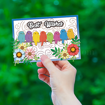 Углеродистая сталь разрезает трафареты DIY-WH0309-1806-1