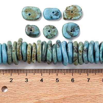 Градуированные синтетические бирюзовые бусины G-A237-01D-1