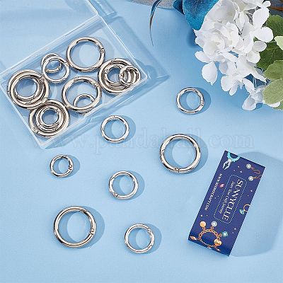 24шт 3 стиля пружинные кольца из цинкового сплава PALLOY-SC0004-17-1