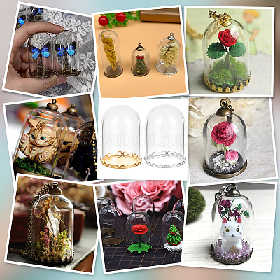 20 шт. стеклянные банки-Стеклянный Колпаки DIY-BC0015-33-1