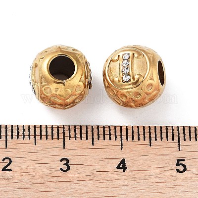 Ионное покрытие (ip) 304 нержавеющая сталь стразы европейские бусины STAS-A092-10I-G-1