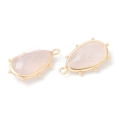 Природного розового кварца подвески G-B009-02G-A-1