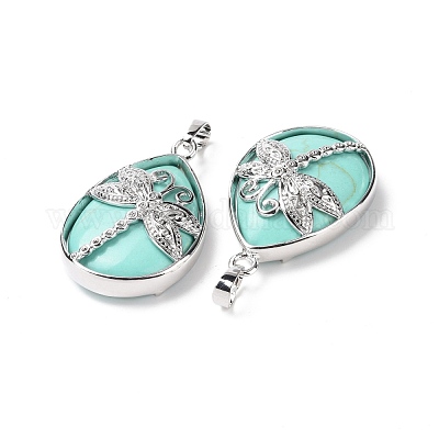 Подвески из окрашенного натурального говлита G-G900-01P-21-1