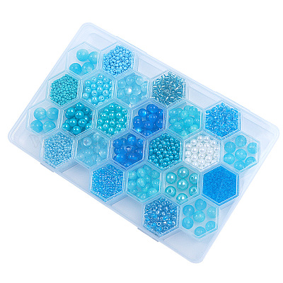 Набор для поиска ювелирных изделий своими руками 24 стиль из акриловых и смоляных бусин DIY-NB0012-01A-1