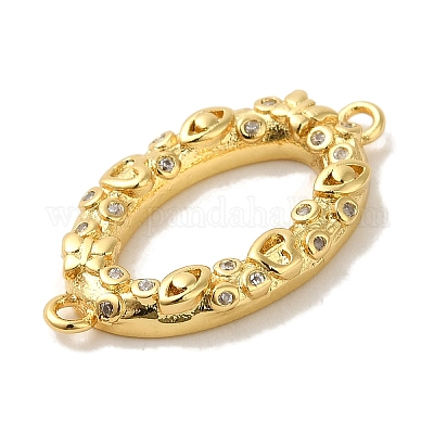 Покрытие стойки латунь микро-паве фианиты соединительные подвески KK-P267-21G-1