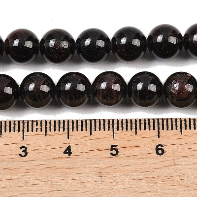 Круглые бусины пряди гранат природный&nbsp;X-G-D751-8mm-1