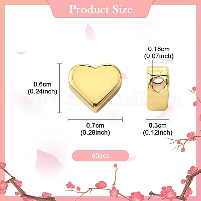 60 шт. Латунные бусины&nbsp;KK-YW0002-89-1