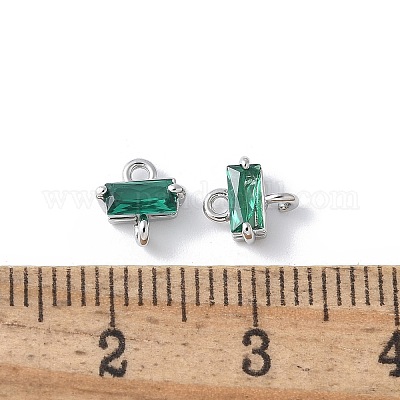 Шармы-соединители из латуни с паве из кубического циркония KK-F892-53P-04-1